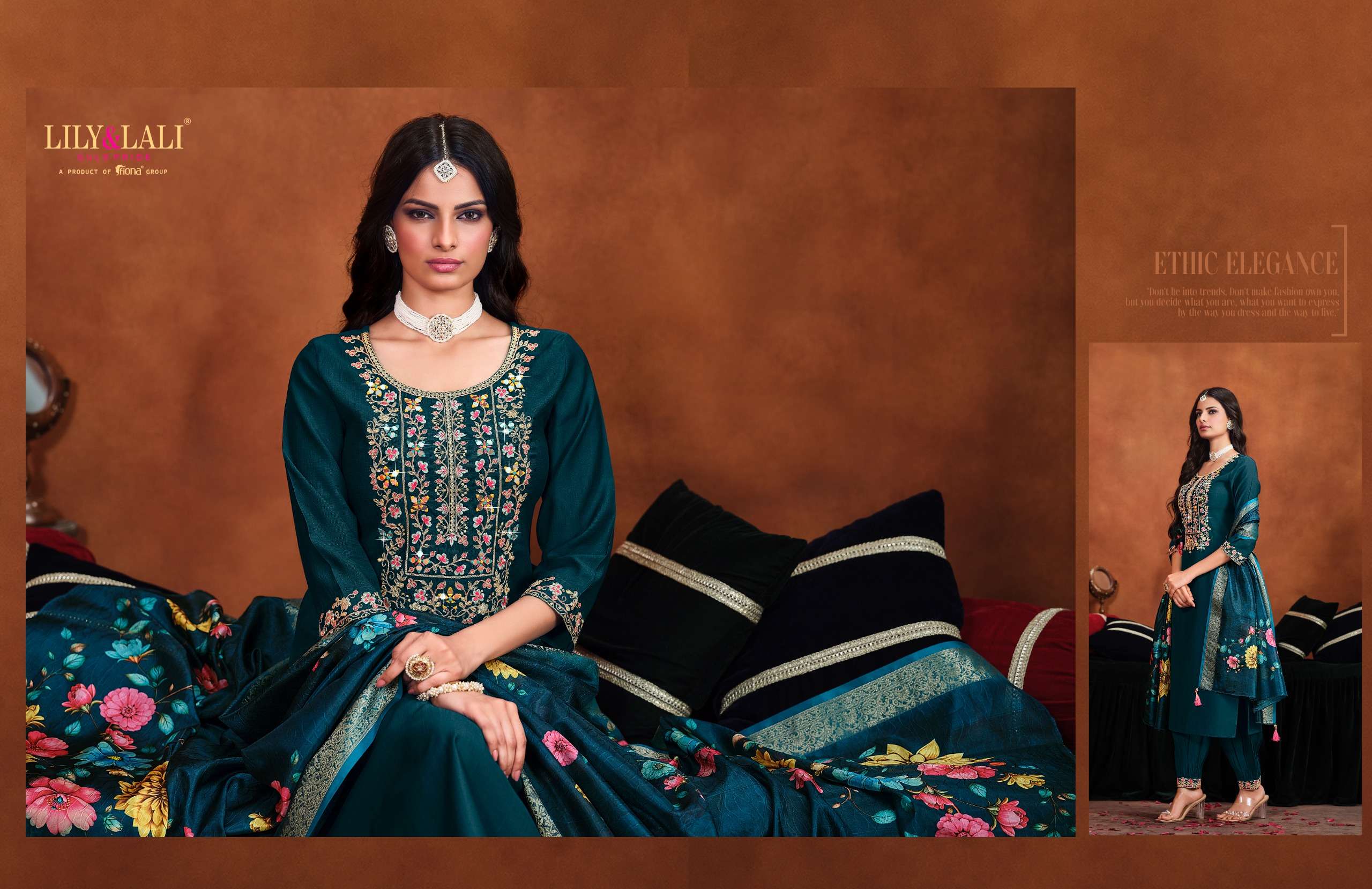 LILY & LALI PRESENTS MIRROR VISCOSE FANCY KURTIS CATALOG WHOLESALER AND EXPORTER IN SURAT