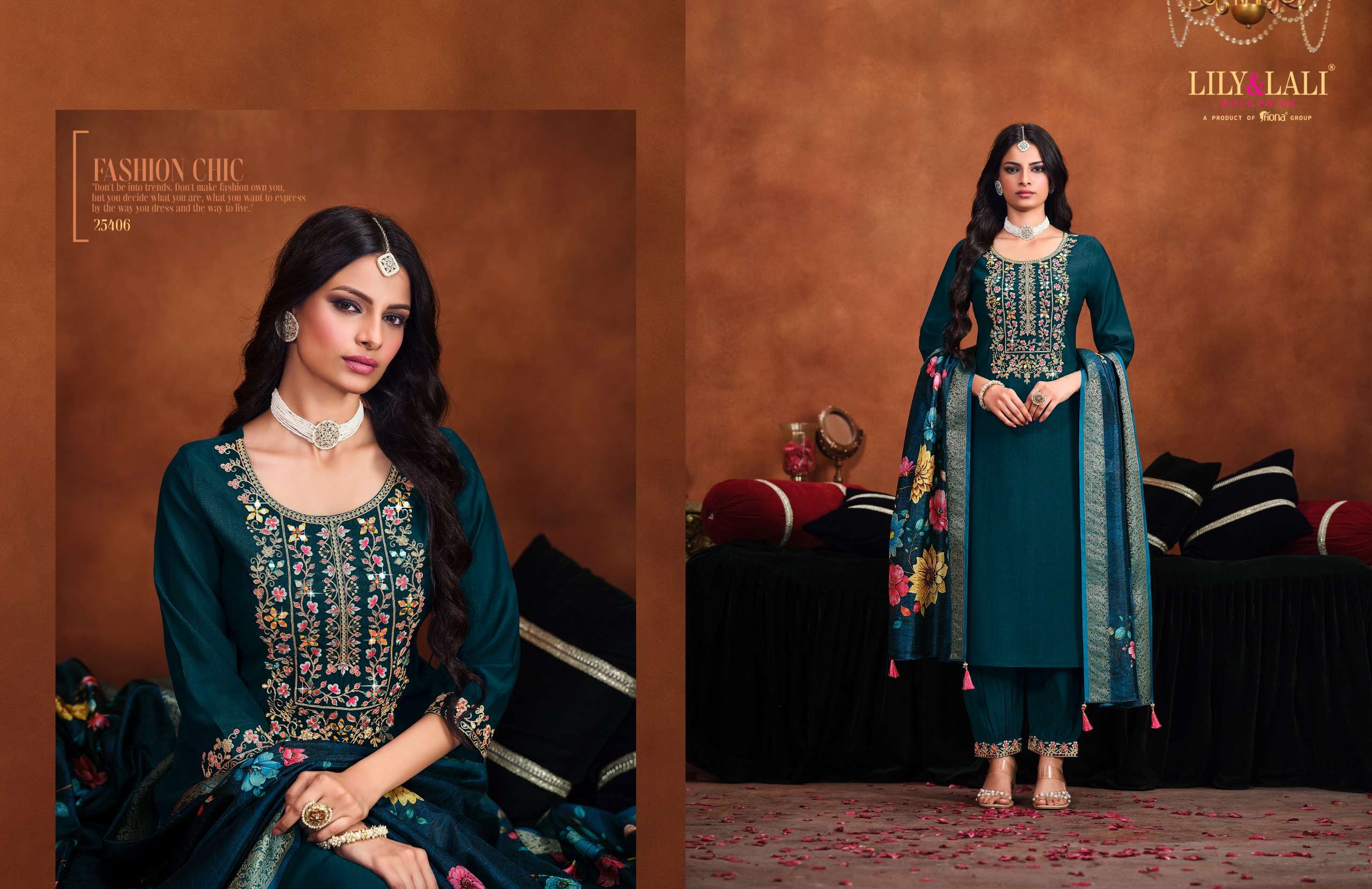 LILY & LALI PRESENTS MIRROR VISCOSE FANCY KURTIS CATALOG WHOLESALER AND EXPORTER IN SURAT