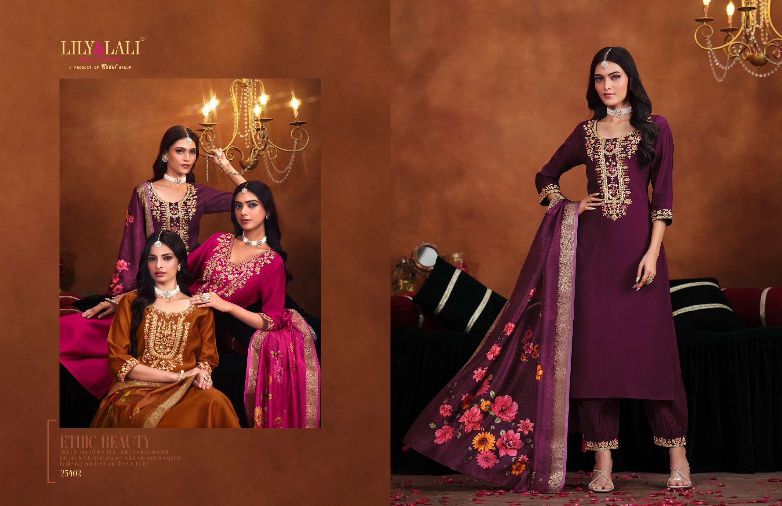 LILY & LALI PRESENTS MIRROR VISCOSE FANCY KURTIS CATALOG WHOLESALER AND EXPORTER IN SURAT