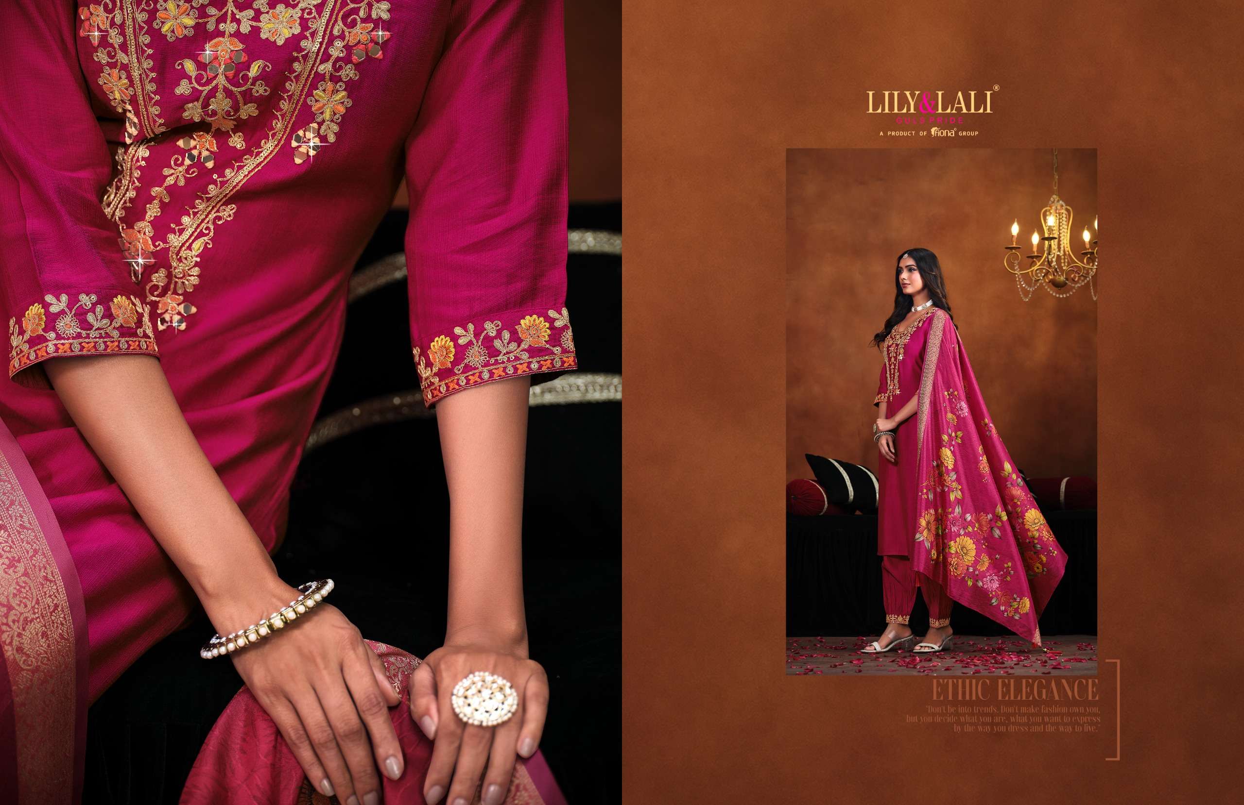 LILY & LALI PRESENTS MIRROR VISCOSE FANCY KURTIS CATALOG WHOLESALER AND EXPORTER IN SURAT