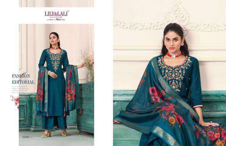lily & lali presents nargis roman butti fullstitch cotton designer plazzo suit for womens catalog wholesaler and exporter 