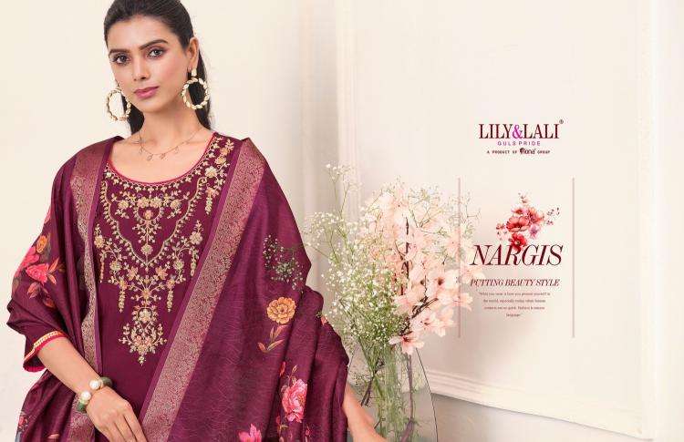 lily & lali presents nargis roman butti fullstitch cotton designer plazzo suit for womens catalog wholesaler and exporter 
