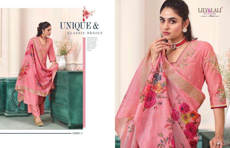 lily & lali presents nargis roman butti fullstitch cotton designer plazzo suit for womens catalog wholesaler and exporter 