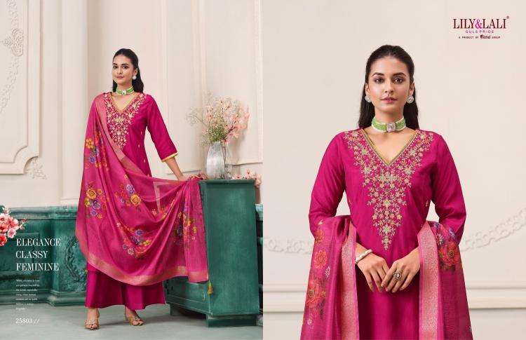 lily & lali presents nargis roman butti fullstitch cotton designer plazzo suit for womens catalog wholesaler and exporter 