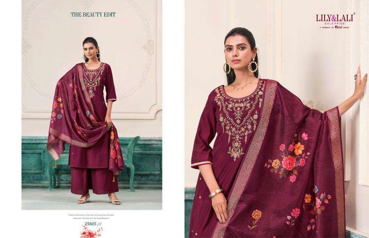 lily & lali presents nargis roman butti fullstitch cotton designer plazzo suit for womens catalog wholesaler and exporter 