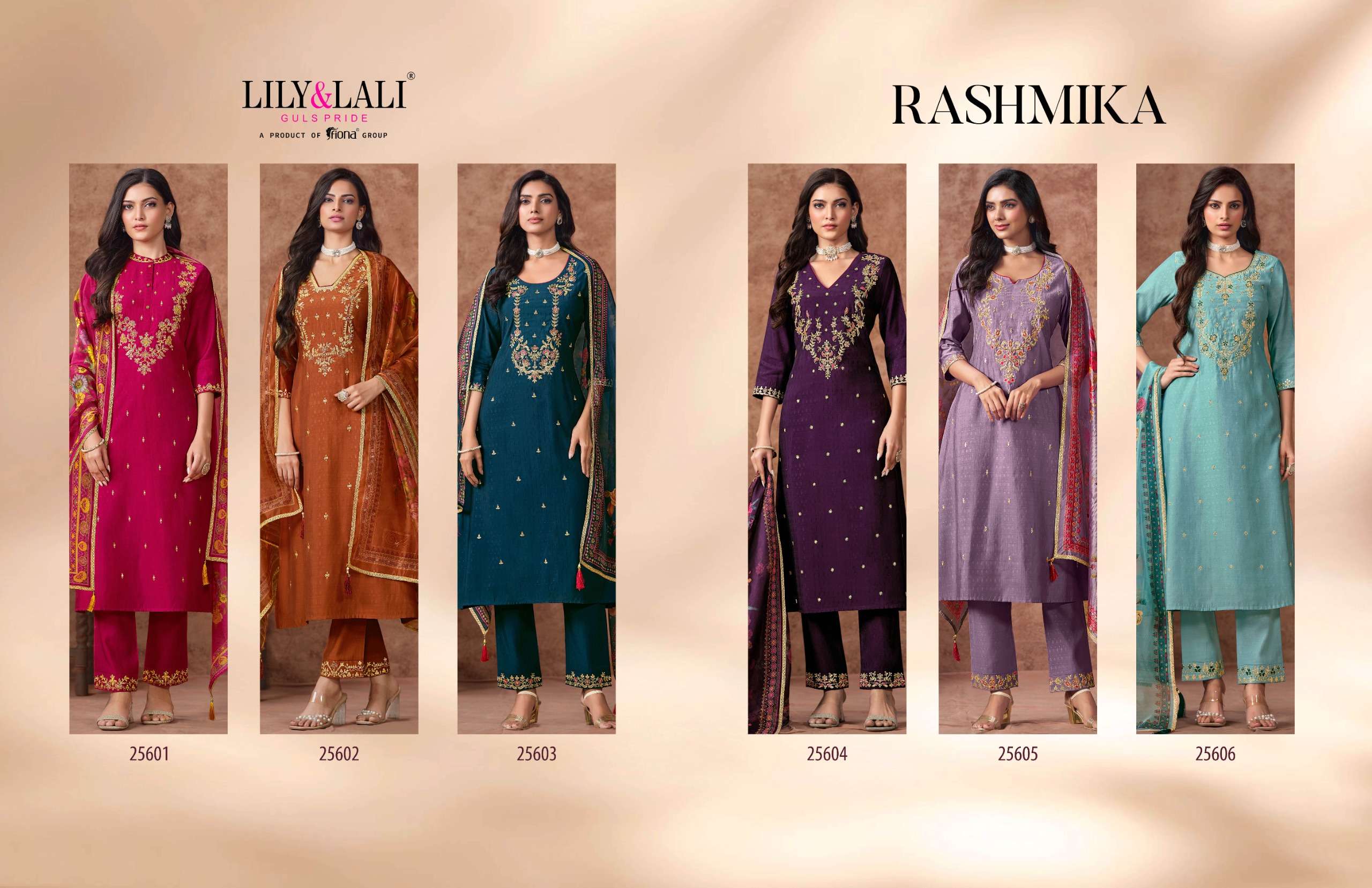 LILY & LALI PRESENTS RASHMIKA VISCOSE FANCY KURTIS CATALOG WHOLESALER AND EXPORTER IN SURAT