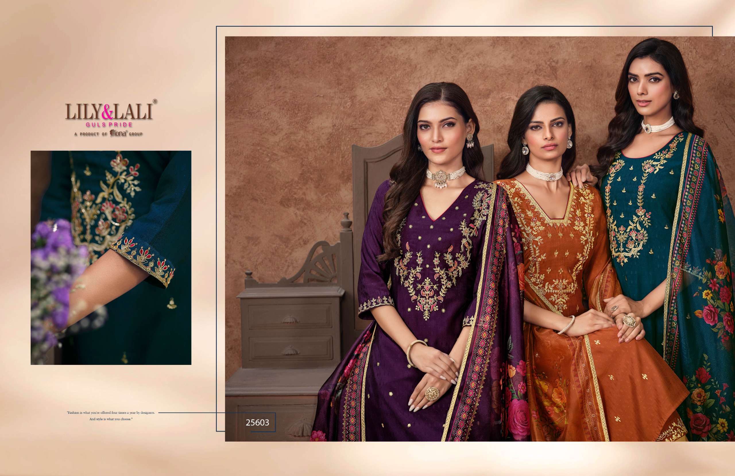 LILY & LALI PRESENTS RASHMIKA VISCOSE FANCY KURTIS CATALOG WHOLESALER AND EXPORTER IN SURAT