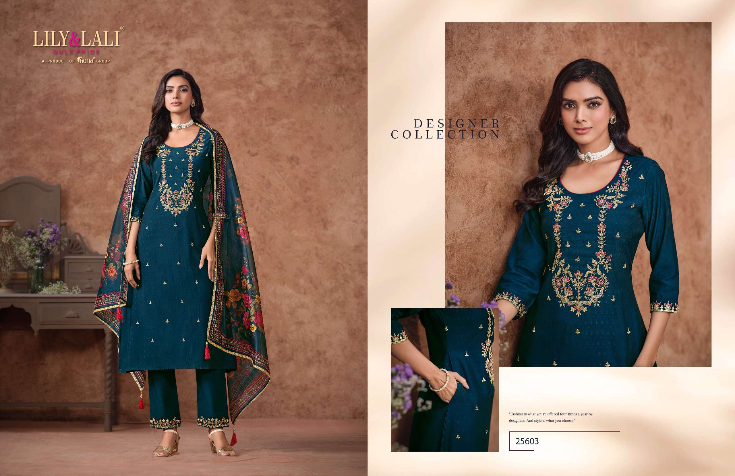LILY & LALI PRESENTS RASHMIKA VISCOSE FANCY KURTIS CATALOG WHOLESALER AND EXPORTER IN SURAT