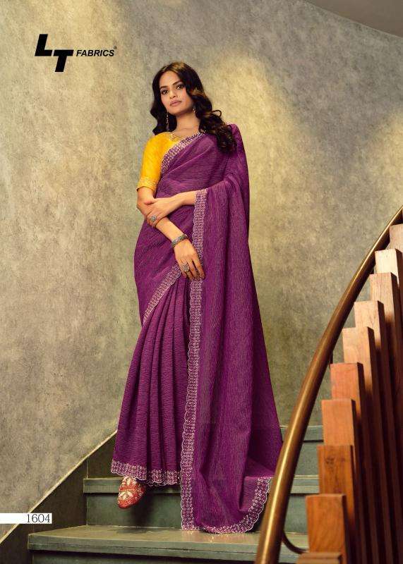 lt fashion presents silver stone vol-16 cosmos hit design fancy sarees catalog wholesaler and exporter 