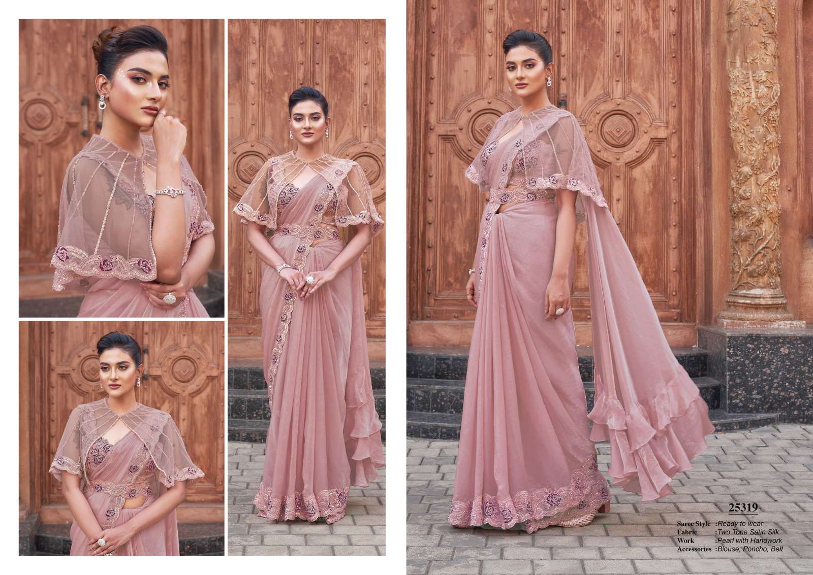Mahotsav Presents Moh Manthan 25300 series Roral Luna Fancy Party Wear Saree Catalog Wholesaler And Exporter 