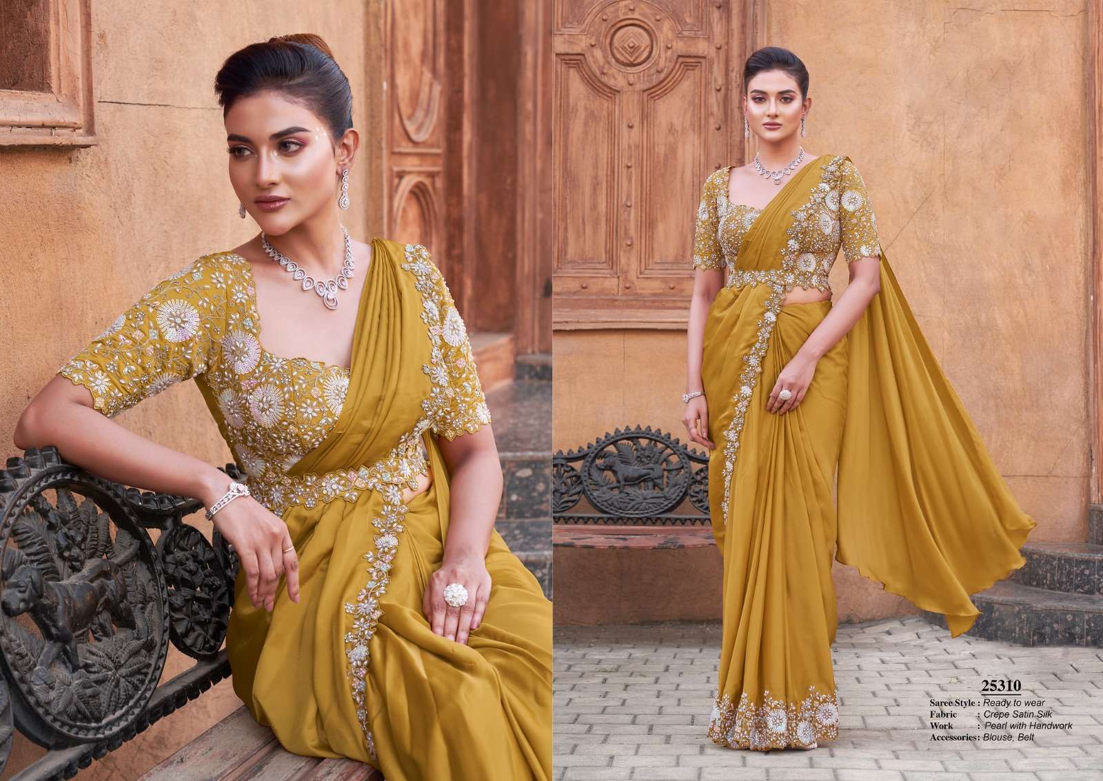 Mahotsav Presents Moh Manthan 25300 series Roral Luna Fancy Party Wear Saree Catalog Wholesaler And Exporter 