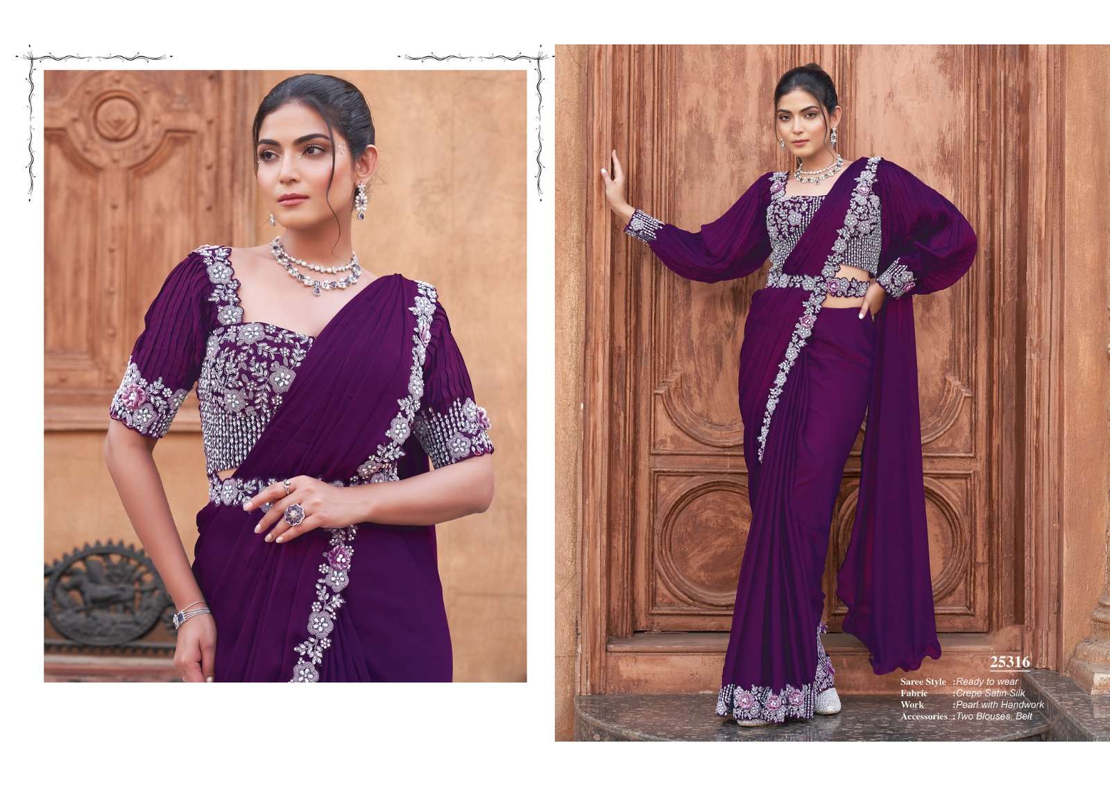 Mahotsav Presents Moh Manthan 25300 series Roral Luna Fancy Party Wear Saree Catalog Wholesaler And Exporter 