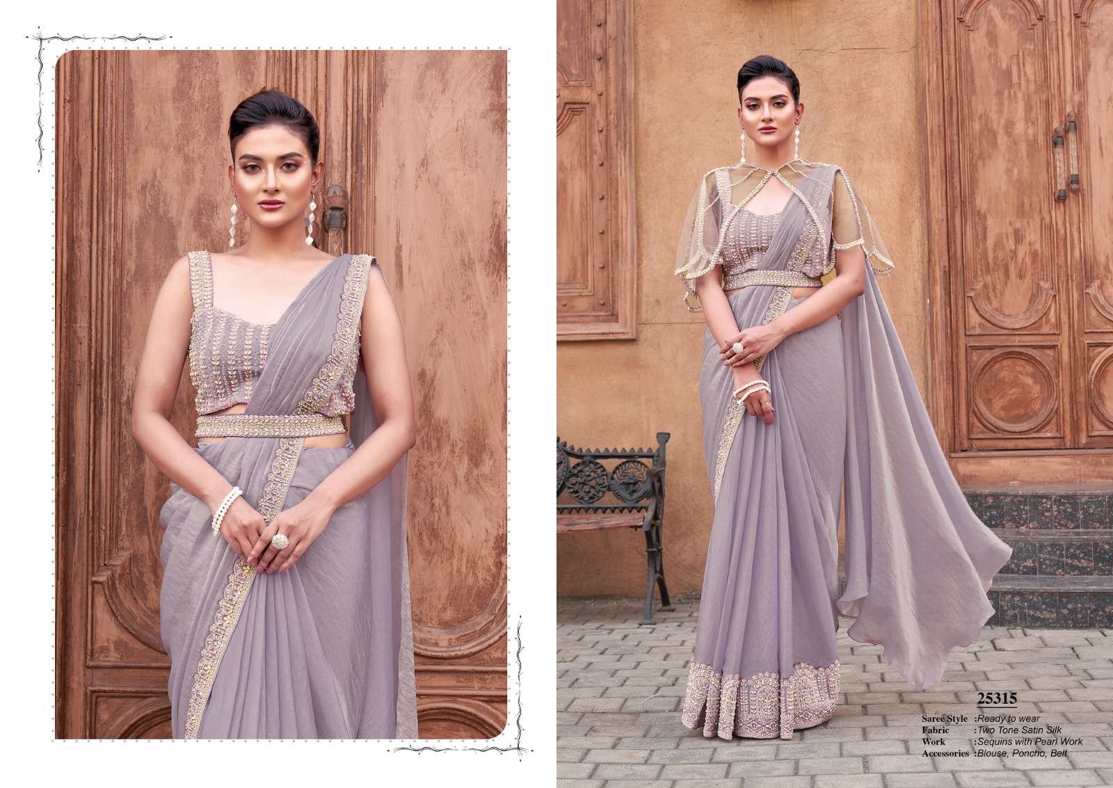 Mahotsav Presents Moh Manthan 25300 series Roral Luna Fancy Party Wear Saree Catalog Wholesaler And Exporter 