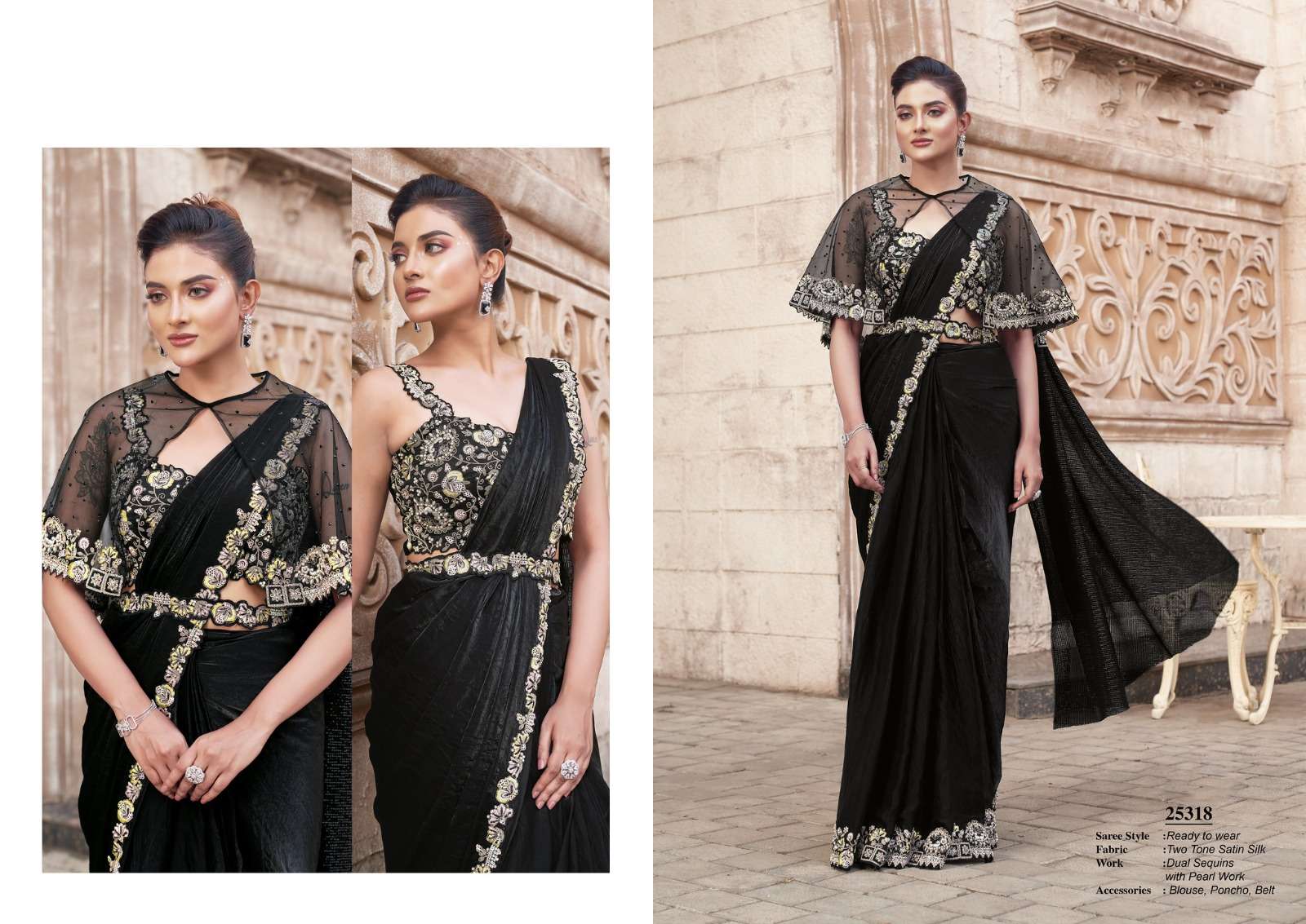 Mahotsav Presents Moh Manthan 25300 series Roral Luna Fancy Party Wear Saree Catalog Wholesaler And Exporter 
