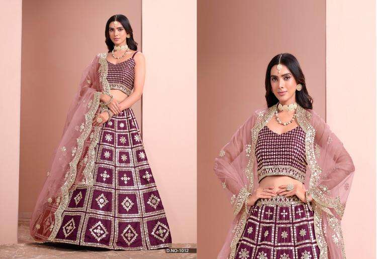 Mehvish Presents Alizeh Exclusive Design Art Silk Unstitch Lehenga Choli Catalog Wholesaler And Exporter In surat