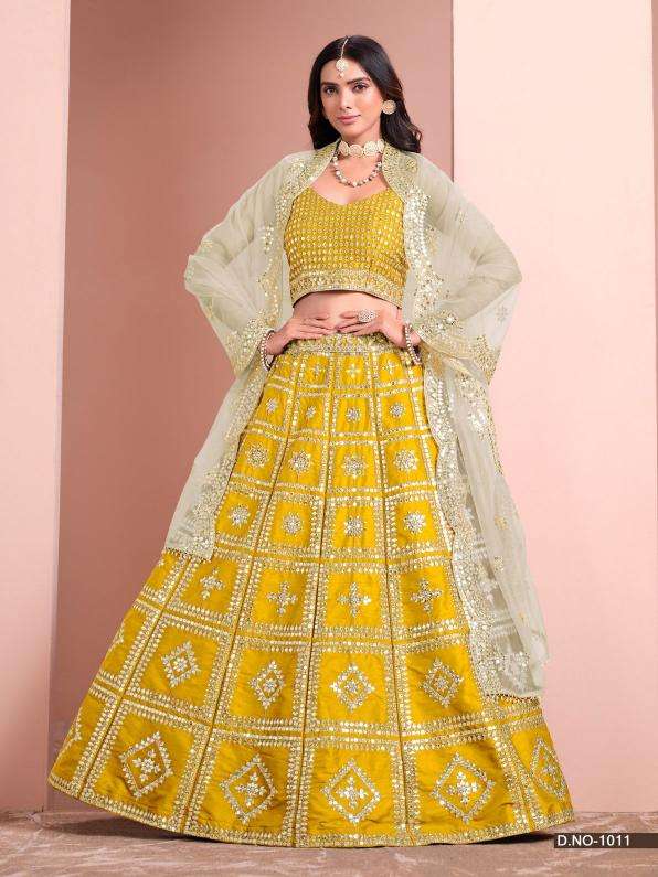 Mehvish Presents Alizeh Exclusive Design Art Silk Unstitch Lehenga Choli Catalog Wholesaler And Exporter In surat