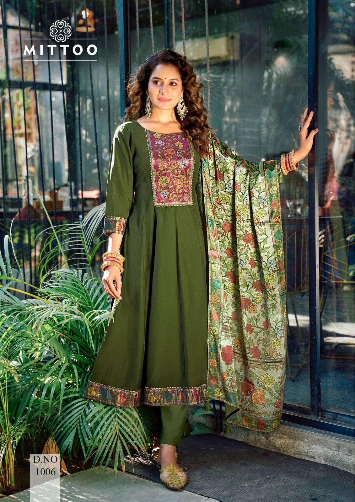 MITTOO PRESENTS MUSKAAN FANCY MODAL SILK KURTIS CATALOG WHOLESALER AND EXPORTER IN SURAT
