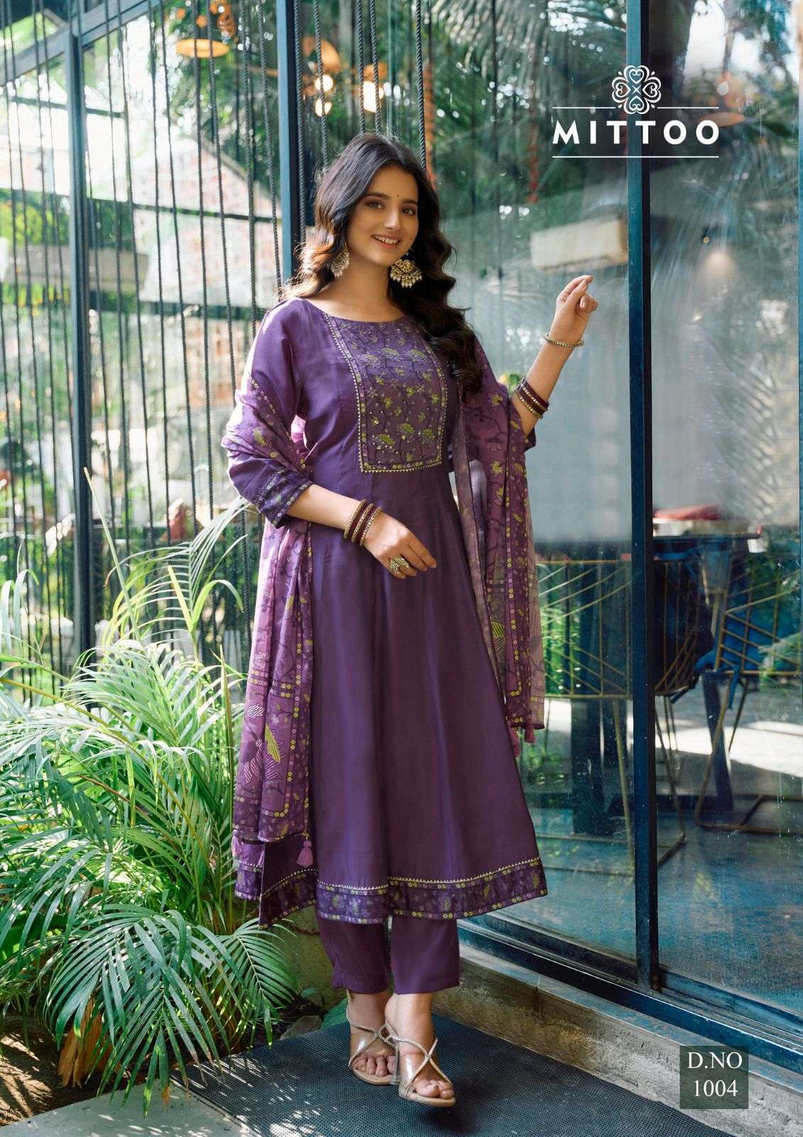 MITTOO PRESENTS MUSKAAN FANCY MODAL SILK KURTIS CATALOG WHOLESALER AND EXPORTER IN SURAT