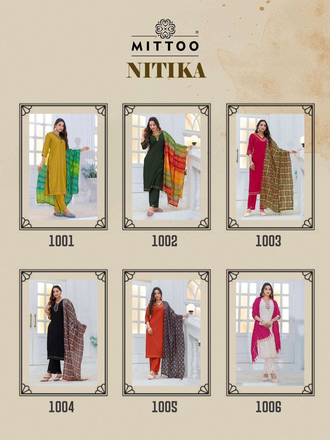 mittoo presents nitika vetican fully stitch daily wear kurtis catalog wholesaler and exporte in surat