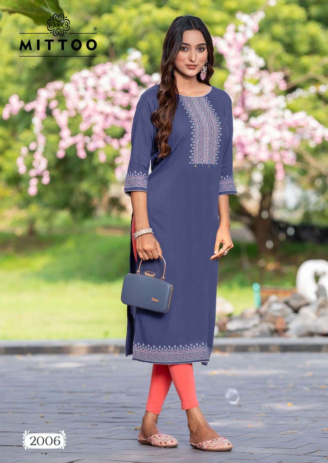 MITTOO PRESENTS SIYAA FANCY VISCOSE WEAVING KURTIS CATALOG WHOLESALER AND EXPORTER IN SURAT