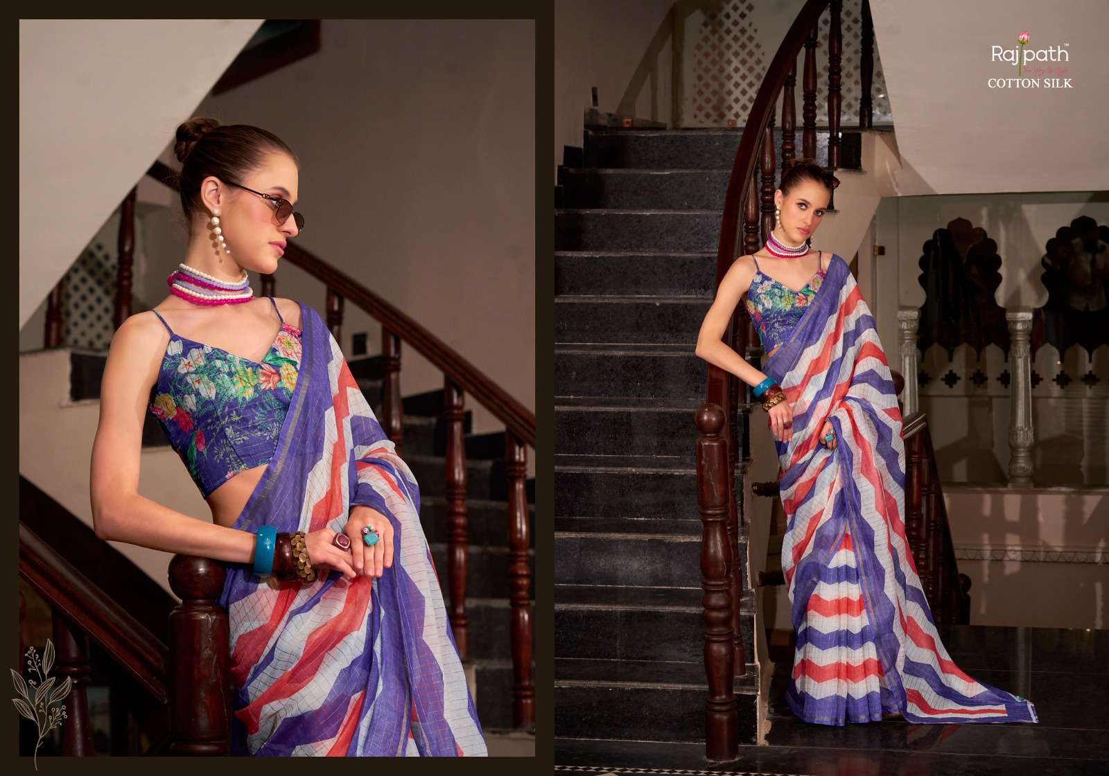 Rajpath Presents Rang De Basanti Linen Cotton Silk Stylish Look Saree Catalog Wholesaler And Exporter 