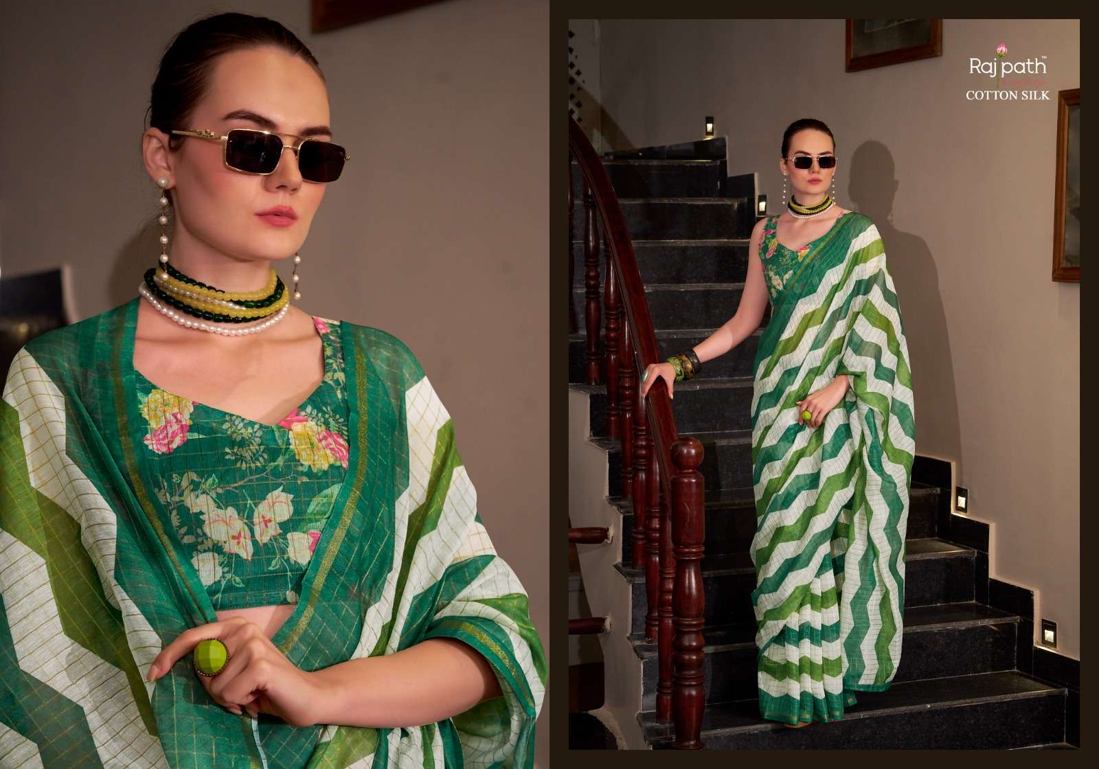 Rajpath Presents Rang De Basanti Linen Cotton Silk Stylish Look Saree Catalog Wholesaler And Exporter 