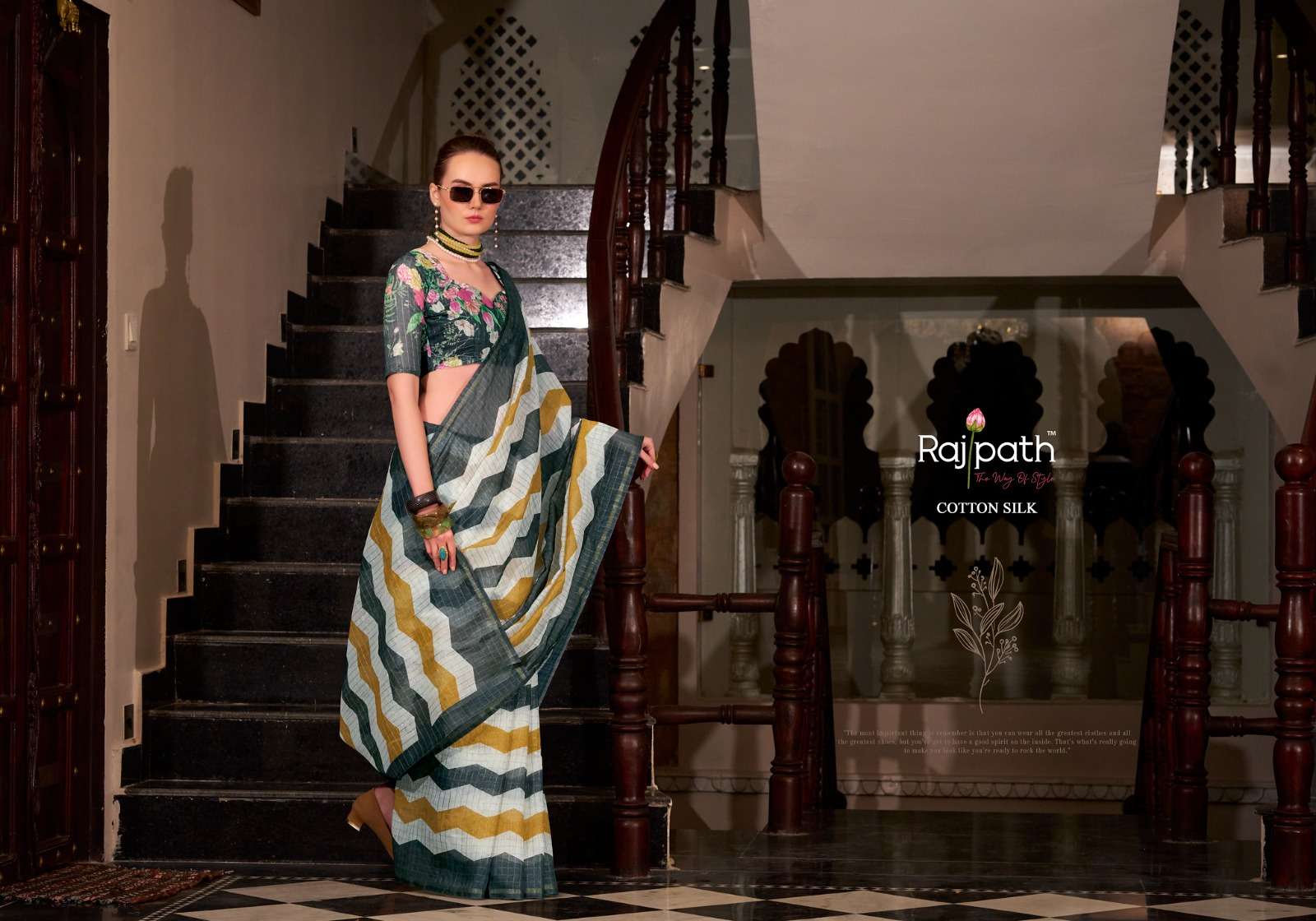 Rajpath Presents Rang De Basanti Linen Cotton Silk Stylish Look Saree Catalog Wholesaler And Exporter 