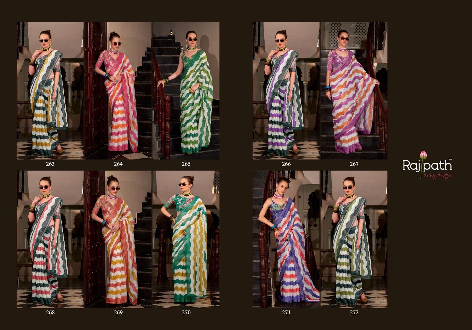 Rajpath Presents Rang De Basanti Linen Cotton Silk Stylish Look Saree Catalog Wholesaler And Exporter 