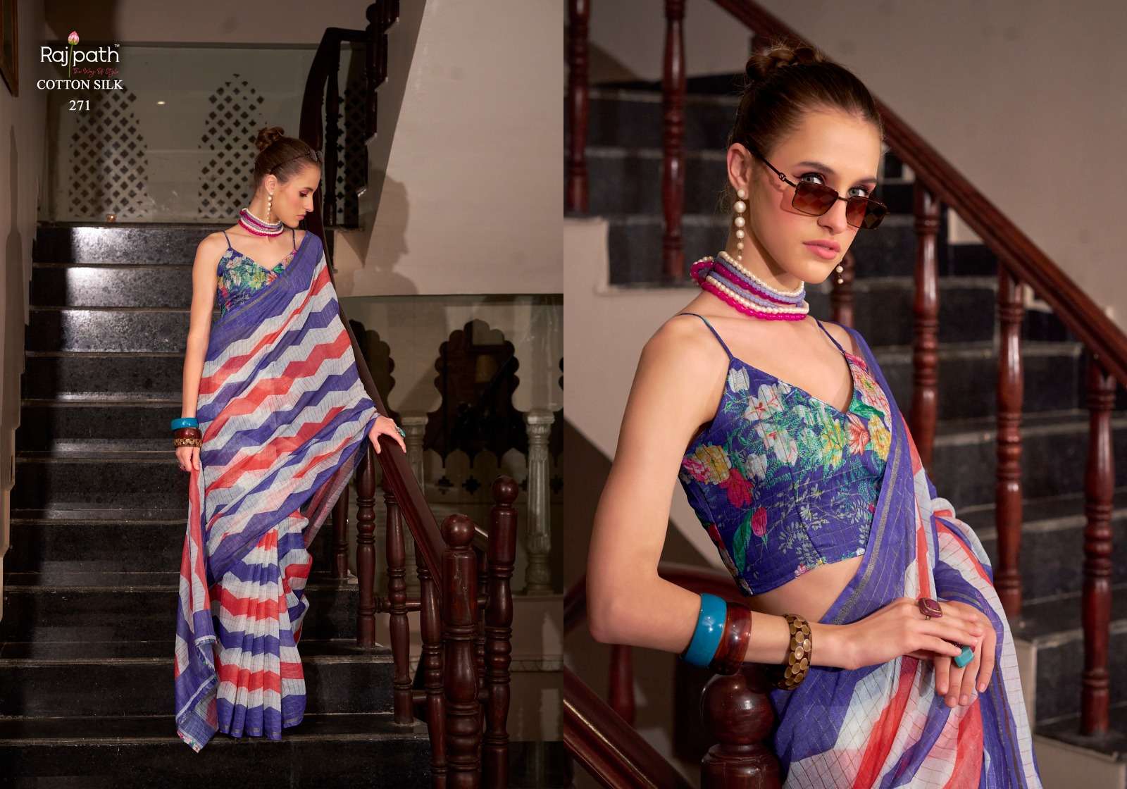 Rajpath Presents Rang De Basanti Linen Cotton Silk Stylish Look Saree Catalog Wholesaler And Exporter 