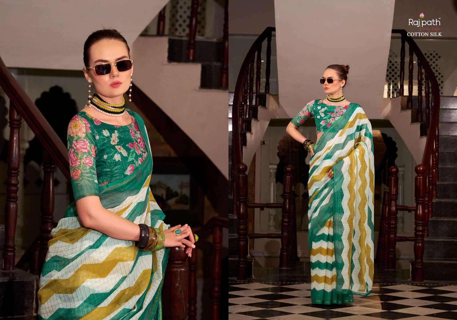 Rajpath Presents Rang De Basanti Linen Cotton Silk Stylish Look Saree Catalog Wholesaler And Exporter 