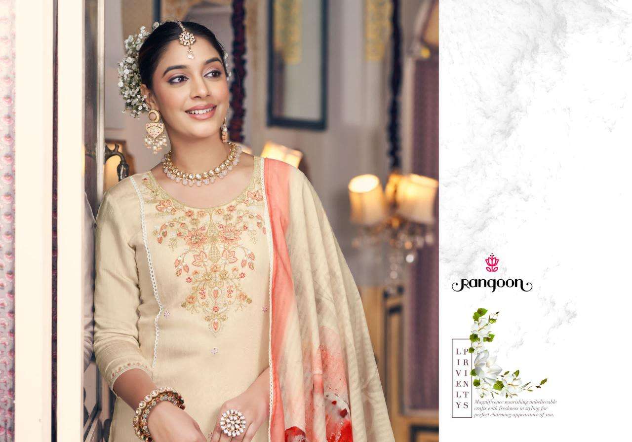 rangoon presents vasant viscose readymade classic look 3pcs kurtis catalog wholesaler and exporter 