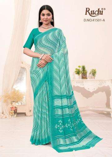 ruchi presents lehriya special vol-1 star chiffon daily wear saree catalog wholesaler and exporter 