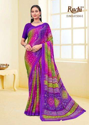 ruchi presents lehriya special vol-4 hit design star chiffon best saree catalog wholesaler and exporter 
