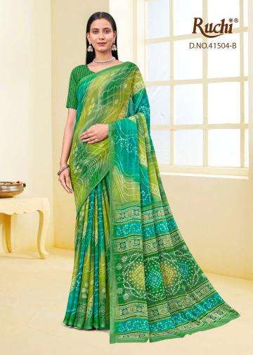 ruchi presents lehriya special vol-4 hit design star chiffon best saree catalog wholesaler and exporter 