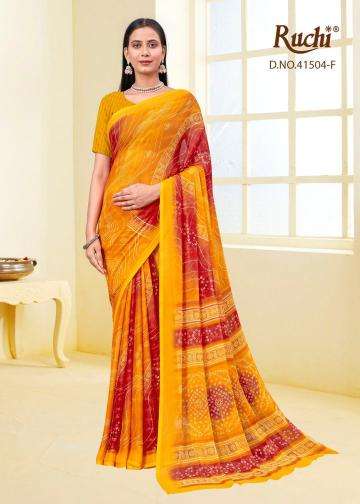 ruchi presents lehriya special vol-4 hit design star chiffon best saree catalog wholesaler and exporter 