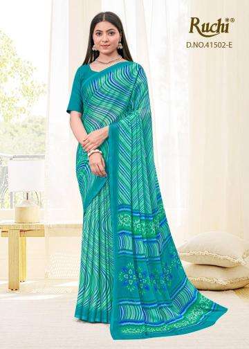 Ruchi presents star chiffon lehriya special vol-2 daily wear saree catalog wholesaler and exporter in surat