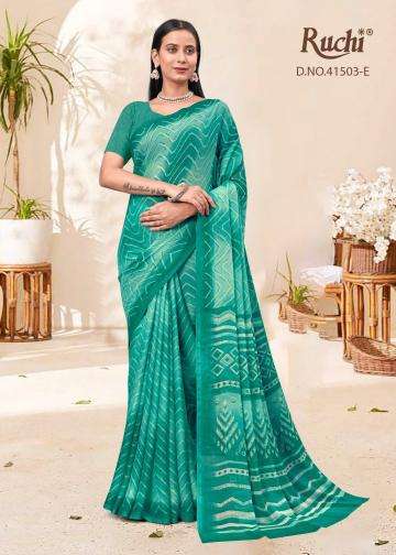ruchi presents star chiffon lehriya special vol-3 casual wear best saree catalog wholesaler and exporter 