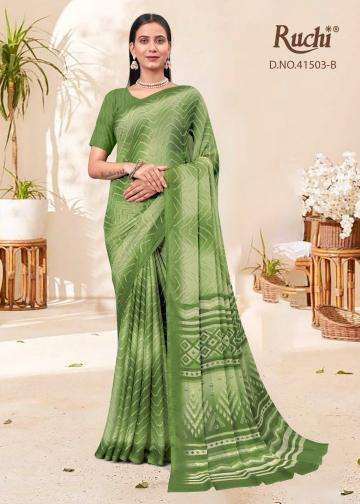 ruchi presents star chiffon lehriya special vol-3 casual wear best saree catalog wholesaler and exporter 