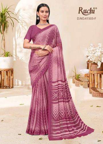 ruchi presents star chiffon lehriya special vol-3 casual wear best saree catalog wholesaler and exporter 