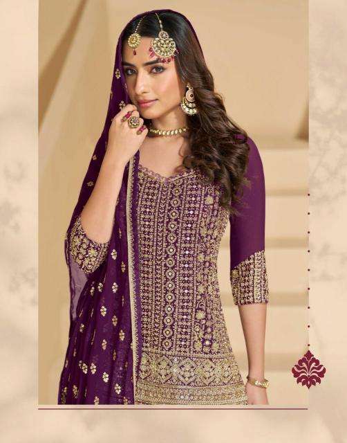 sayuri designer presents madhubala georgette readymade skirt pant with dupatta catalog wholesaler and exporter 