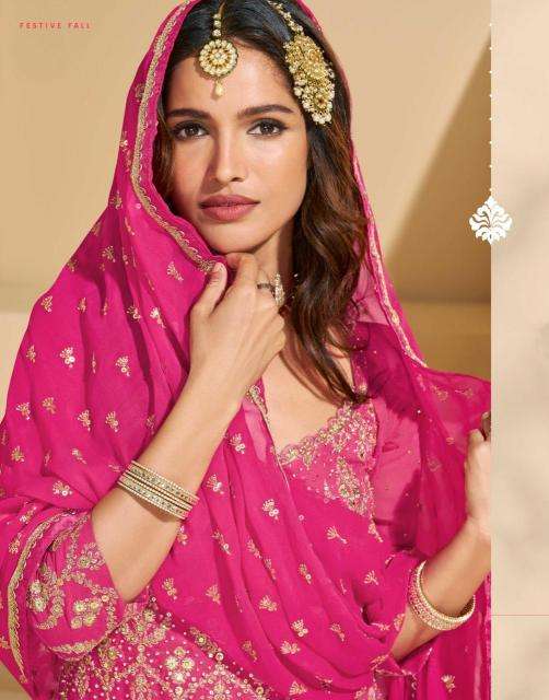 sayuri designer presents madhubala georgette readymade skirt pant with dupatta catalog wholesaler and exporter 