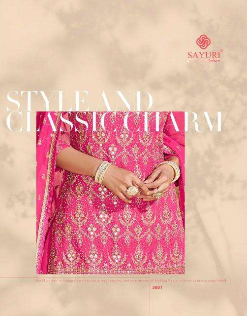sayuri designer presents madhubala georgette readymade skirt pant with dupatta catalog wholesaler and exporter 