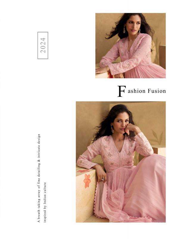 sayuri designer presents sajni fashionable chinon silk readymade gown style catalog wholesaler and exporter in surat