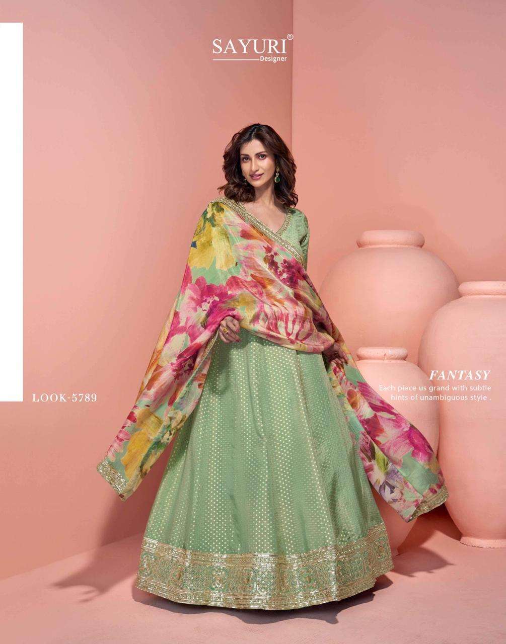 sayuri designer presents sikha fully stitch designer gown festivals catalog wholesaler and exporter in surat