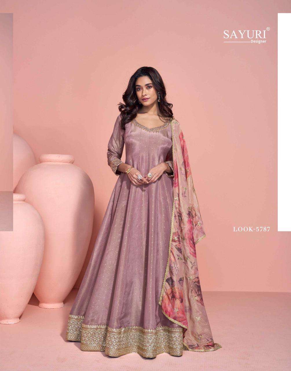 sayuri designer presents sikha fully stitch designer gown festivals catalog wholesaler and exporter in surat