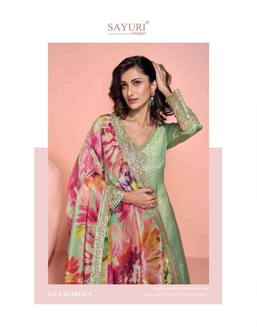 sayuri designer presents sikha fully stitch designer gown festivals catalog wholesaler and exporter in surat
