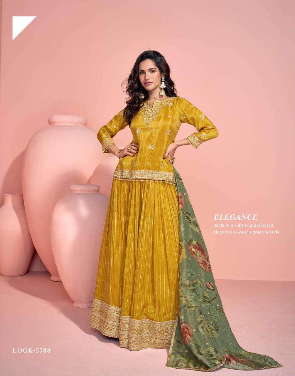 sayuri designer presents sikha fully stitch designer gown festivals catalog wholesaler and exporter in surat