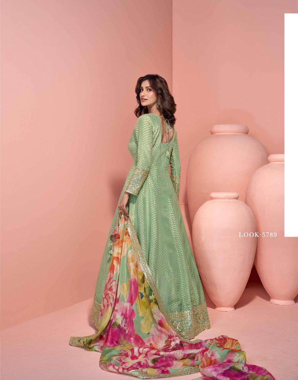 sayuri designer presents sikha fully stitch designer gown festivals catalog wholesaler and exporter in surat