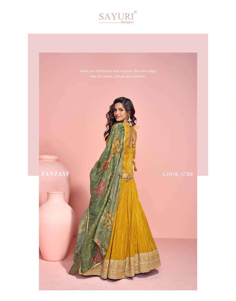 sayuri designer presents sikha fully stitch designer gown festivals catalog wholesaler and exporter in surat