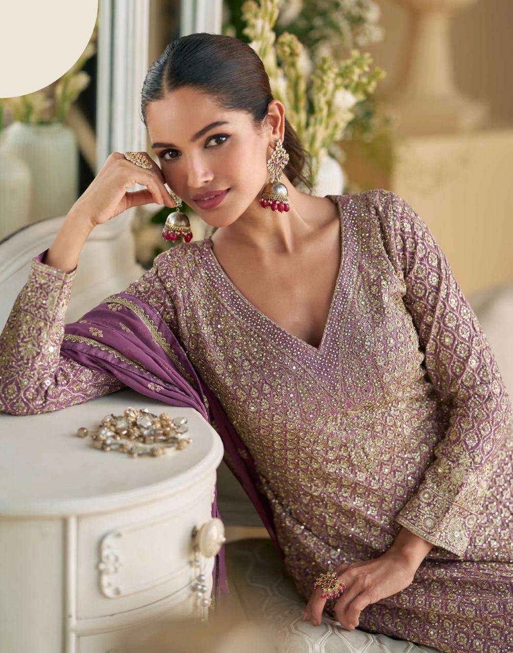 SAYURI PRESENTS VIRASAT DESIGNER HEAVY WORK SALWAR SUITS CATALOG WHOLESALER AND EXPORTER 
